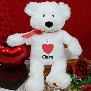 Personalized I Heart Teddy Bear
